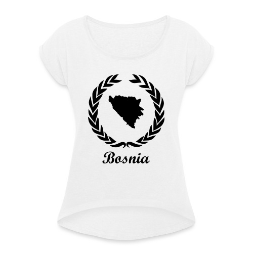 Connect ExYu Shirt Bosnia - Women's T-Shirt with rolled up sleeves