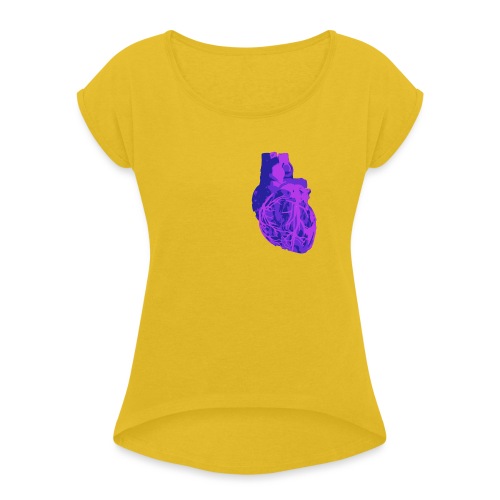Neverland Heart - Women's T-Shirt with rolled up sleeves