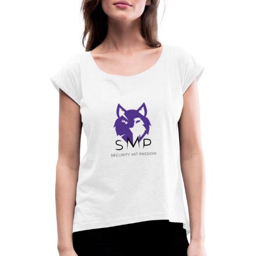 SMP Wolves Merchandise - Frauen T-Shirt mit gerollten Ärmeln