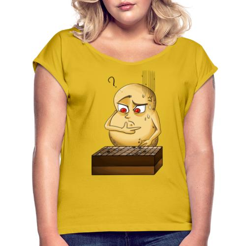 Abstract patate - T-shirt à manches retroussées Femme