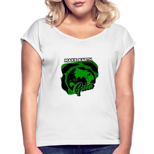 Welt Earth Erde Geburtstag Planet Geschenk Kinder - Frauen T-Shirt mit gerollten Ärmeln