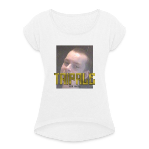 Taipale 2018 Edition - Naisten T-paita, jossa rullatut hihat