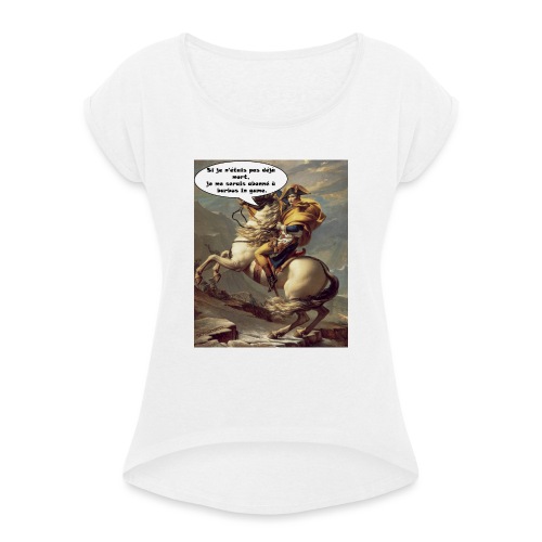 NAPO T SHIRT - T-shirt à manches retroussées Femme