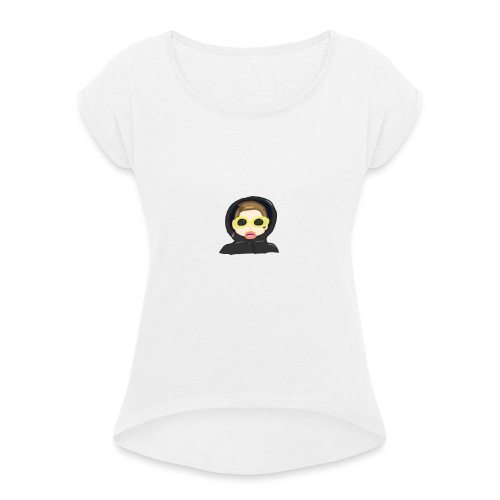 Portrait - Women's T-Shirt with rolled up sleeves