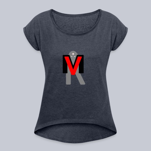 MVR LOGO - Women's T-Shirt with rolled up sleeves