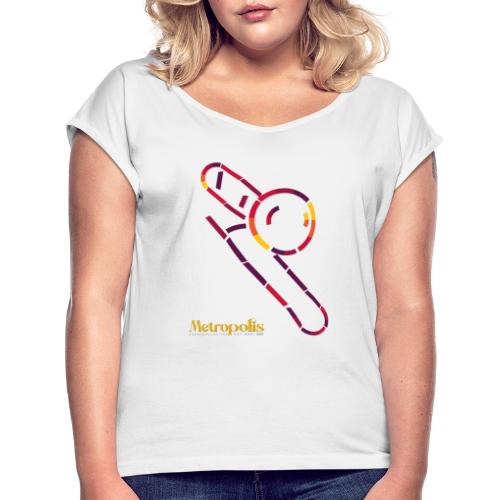 Trombone - Vrouwen T-shirt met opgerolde mouwen