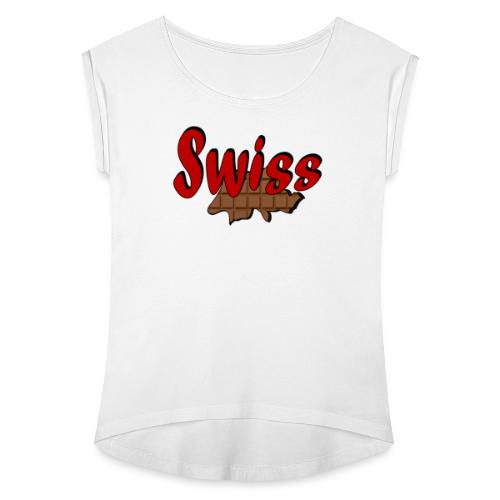 Swiss Chocolate - T-shirt à manches retroussées Femme