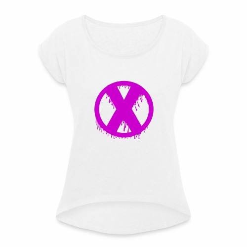 X - T-shirt à manches retroussées Femme