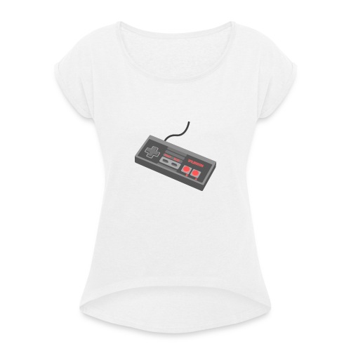 SpelBrekers - Vrouwen T-shirt met opgerolde mouwen