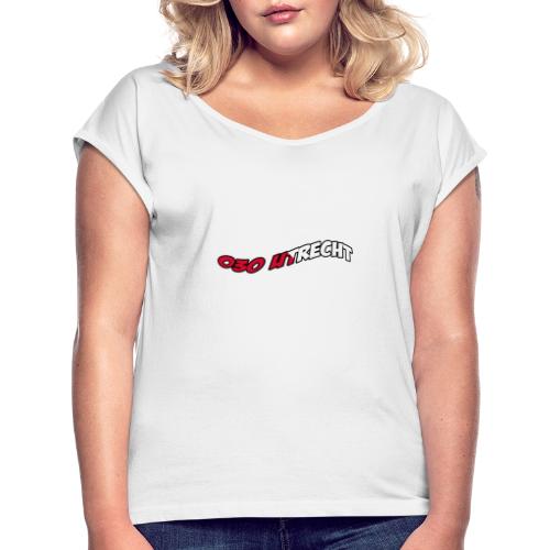 030 Utrecht - Vrouwen T-shirt met opgerolde mouwen