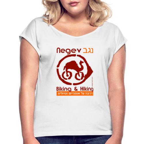 Mountainbike- und Wander T-Shirt Negev/ Israel - Frauen T-Shirt mit gerollten Ärmeln