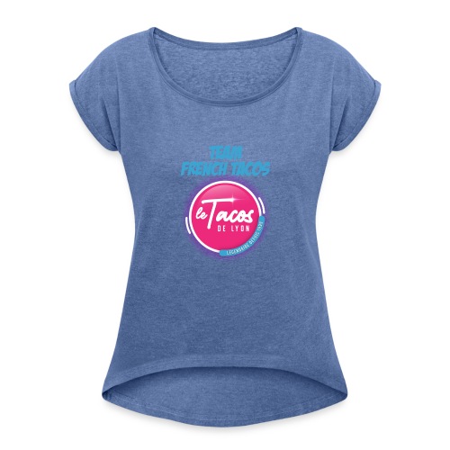 TEAM FRENCH TACOS - T-shirt à manches retroussées Femme