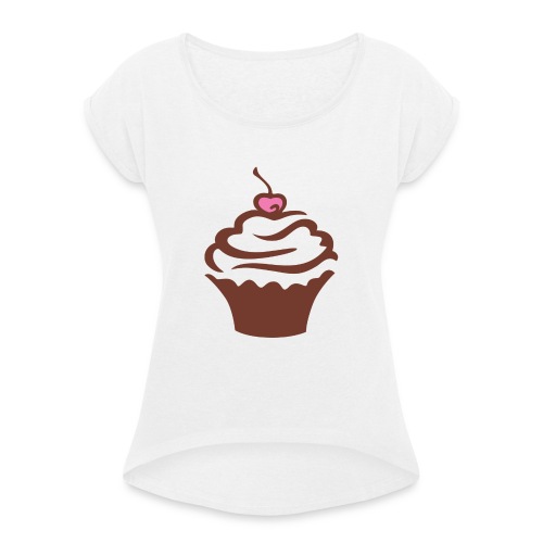 Cupcake - Maglietta da donna con risvolti