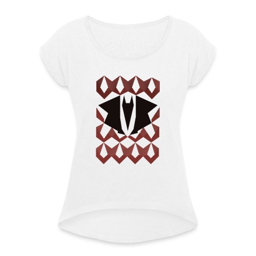 Dragon chain - Vrouwen T-shirt met opgerolde mouwen