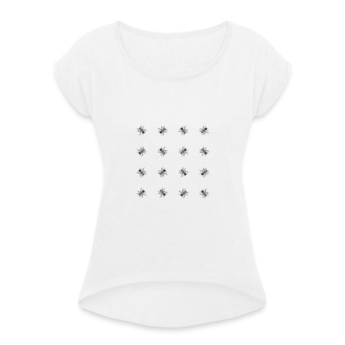 Bees - Women's T-Shirt with rolled up sleeves