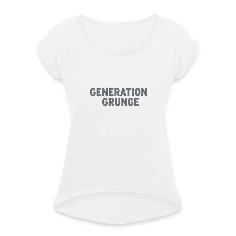 Generation Grunge - Frauen T-Shirt mit gerollten Ärmeln