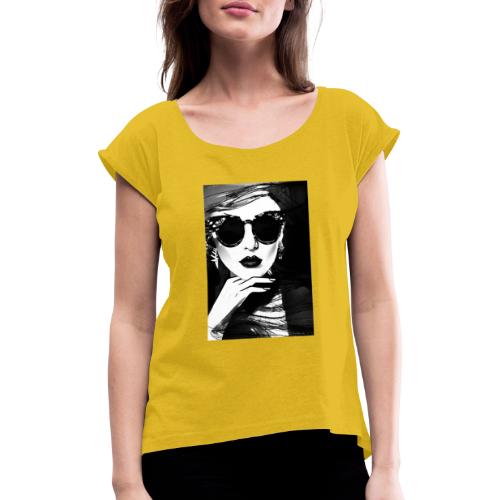 SIIKALINE SUNGLAS LADY - T-shirt med upprullade ärmar dam