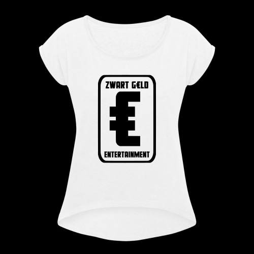 ZwartGeld Logo Sweater - Vrouwen T-shirt met opgerolde mouwen