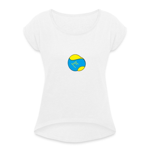 mr hav3rgyn logo - Dame T-shirt med rulleærmer