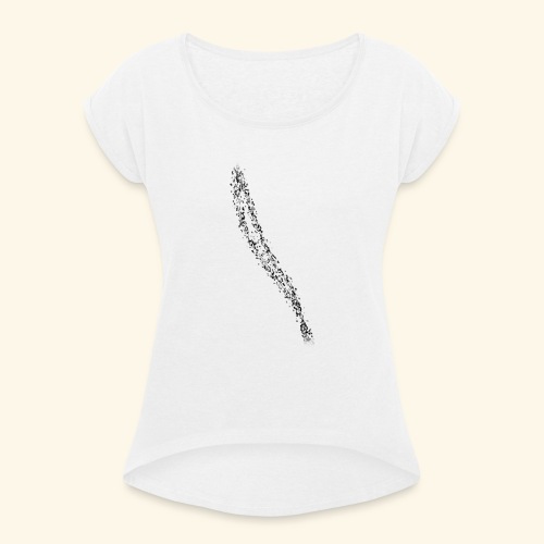Muster_18 - Frauen T-Shirt mit gerollten Ärmeln