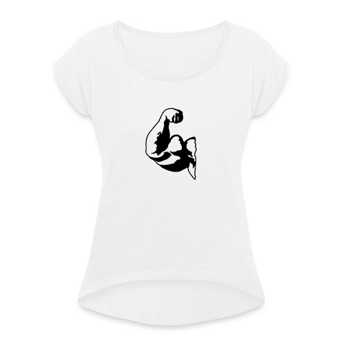 PITT BIG BIZEPS Muskel-Shirt Stay strong! - Frauen T-Shirt mit gerollten Ärmeln