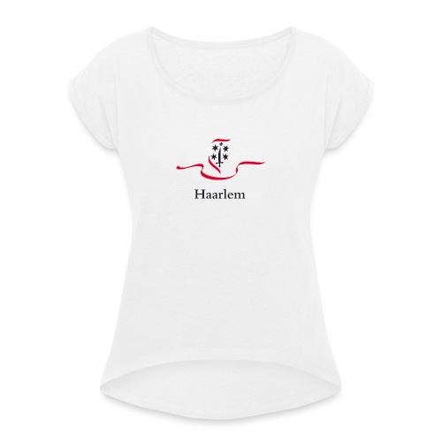 Haarlem T-Shirt - Vrouwen T-shirt met opgerolde mouwen