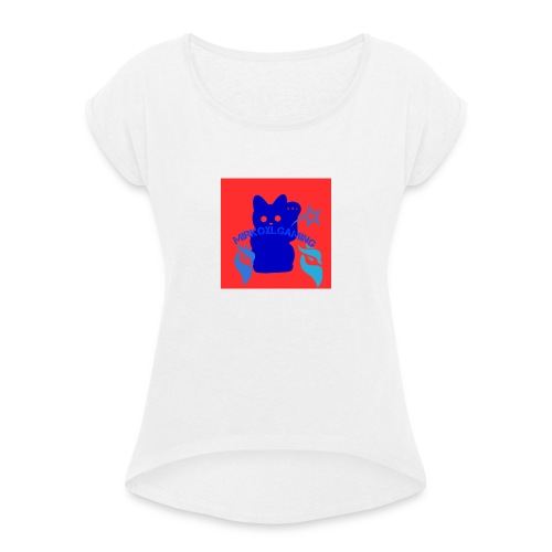 Logopit 1562431176055 - Vrouwen T-shirt met opgerolde mouwen