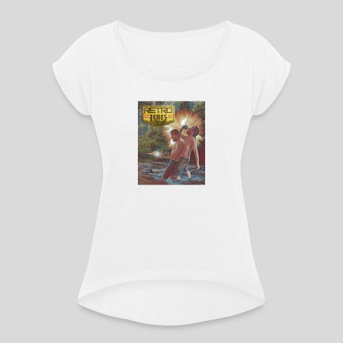 Retro Games Club Featuring Mads & Chris - Women's T-Shirt with rolled up sleeves