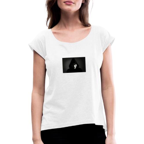 anonymous - Frauen T-Shirt mit gerollten Ärmeln