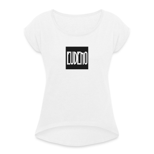 Eudeno - Camiseta con manga enrollada mujer