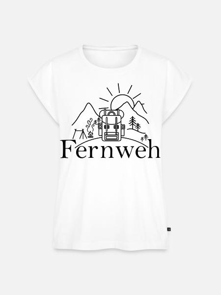 Fernweh - Frauen Premium Bio Top - Weiß