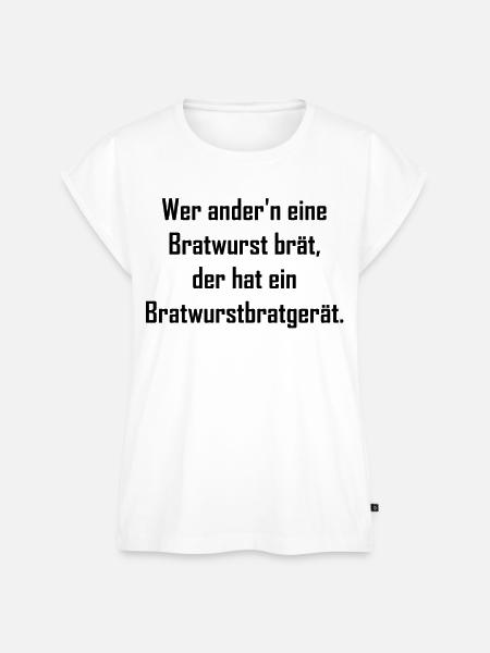 Bratwurst - Frauen Premium Bio Top - Weiß