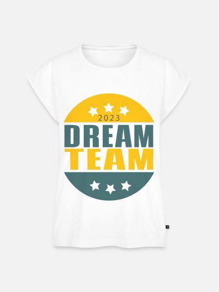 Dream Team - Frauen Premium Bio Top - Weiß