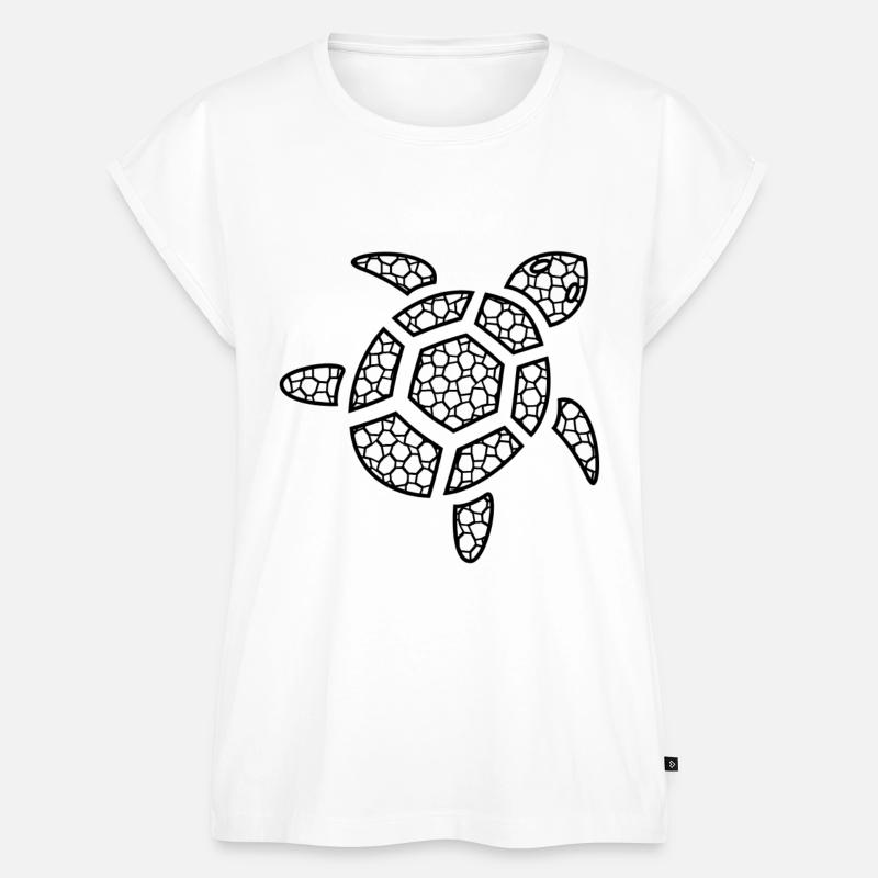 Turtle - Women’s Premium Organic Top - white