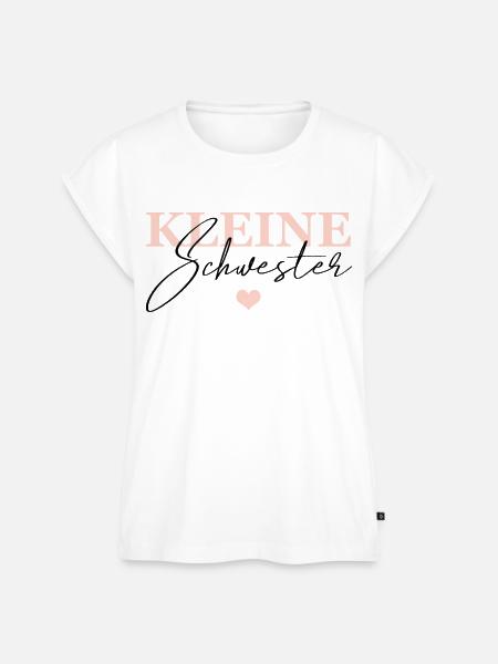 Kleine Schwester - Frauen Premium Bio Top - Weiß