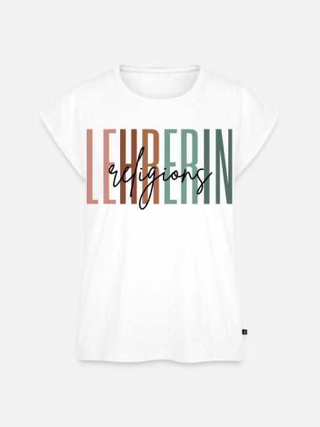 Lehrerin Religion Religionslehrerin Geschenk - Frauen Premium Bio Top - Weiß