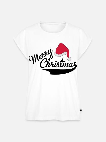 merry Christmas - Frauen Premium Bio Top - Weiß