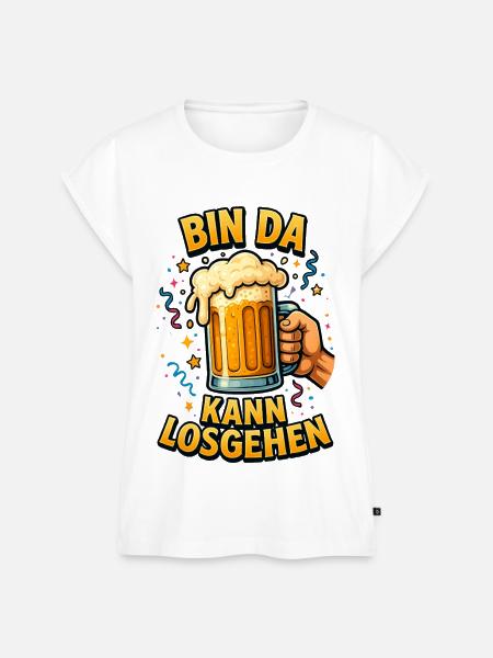 Bier Bierflasche Bierzelt Bierkrug Biergarten - Frauen Premium Bio Top - Weiß