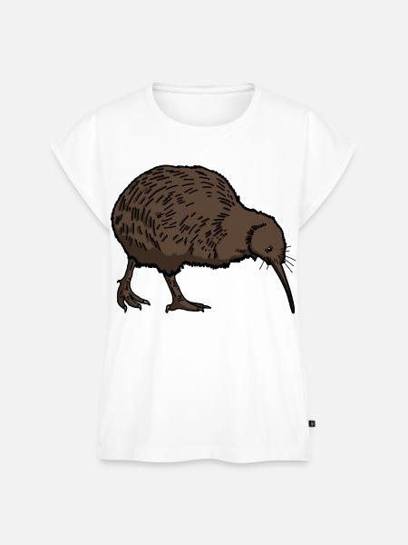 Kiwi Vogel - Frauen Premium Bio Top - Weiß