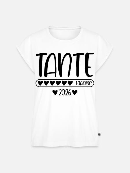 Tante 2026 loading - Frauen Premium Bio Top - Weiß