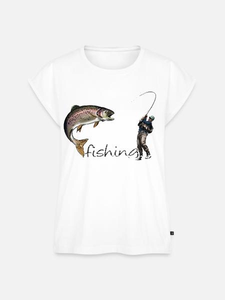 Fly fishing - Frauen Premium Bio Top - Weiß