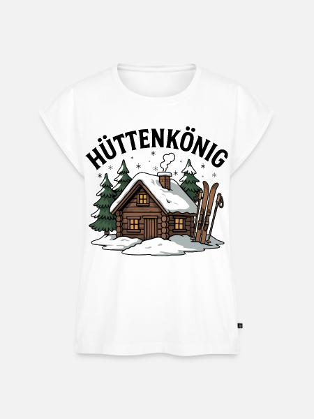 Hüttenkönig - Frauen Premium Bio Top - Weiß