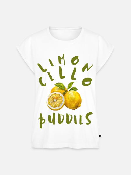 Limoncello Buddies - Frauen Premium Bio Top - Weiß
