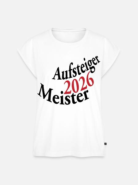 Meister und Aufsteiger 2026 - Frauen Premium Bio Top - Weiß