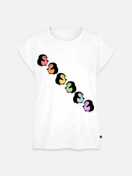 Inklusion Vielfalt Pinguine - Frauen Premium Bio Top - Weiß