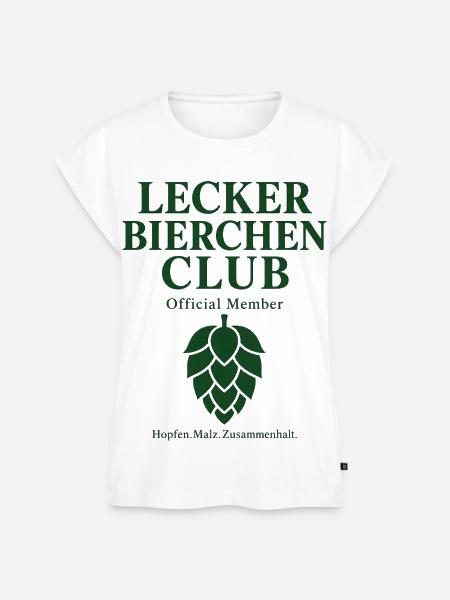 Lecker Bierchen Club – Offizielles Mitglied - Frauen Premium Bio Top - Weiß