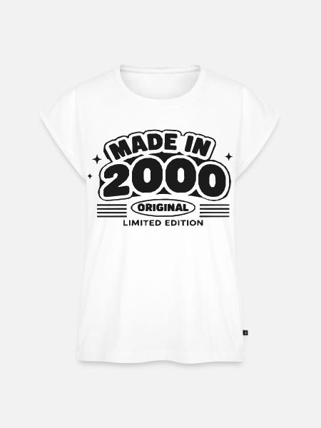 2000 Original Limited Edition - Frauen Premium Bio Top - Weiß