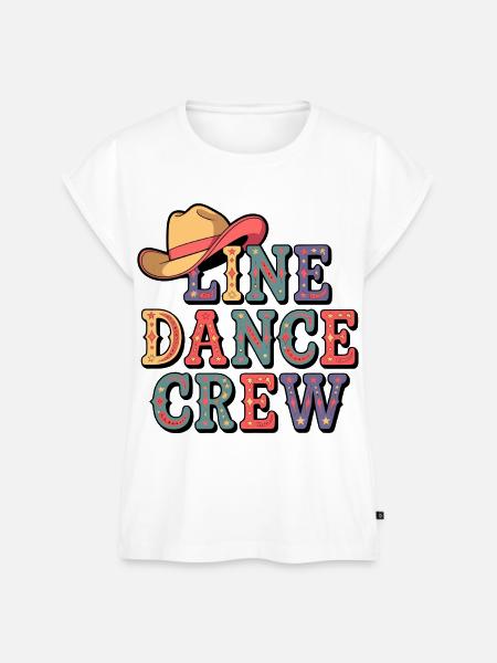 Country Line Dance - Frauen Premium Bio Top - Weiß