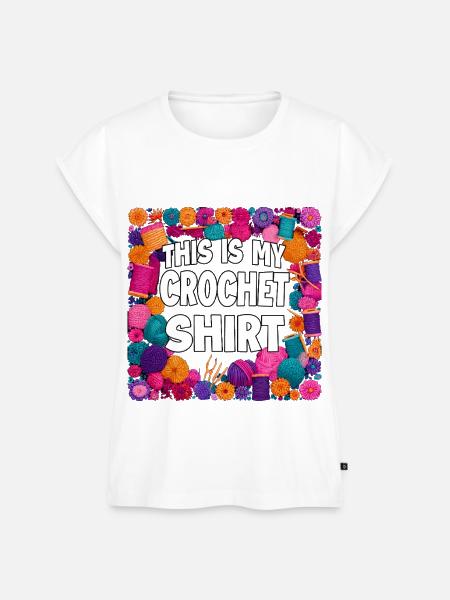 Häkelshirt Farbexplosion - Frauen Premium Bio Top - Weiß
