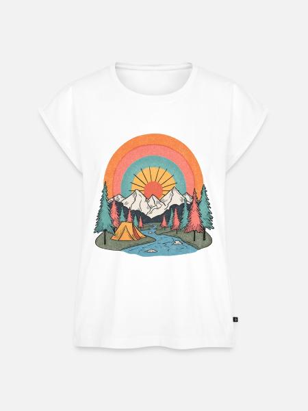 Sunny side - Frauen Premium Bio Top - Weiß